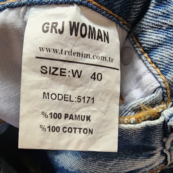 PIRAL Palazzo Blue Jeans Sz M - Picture 10 of 13